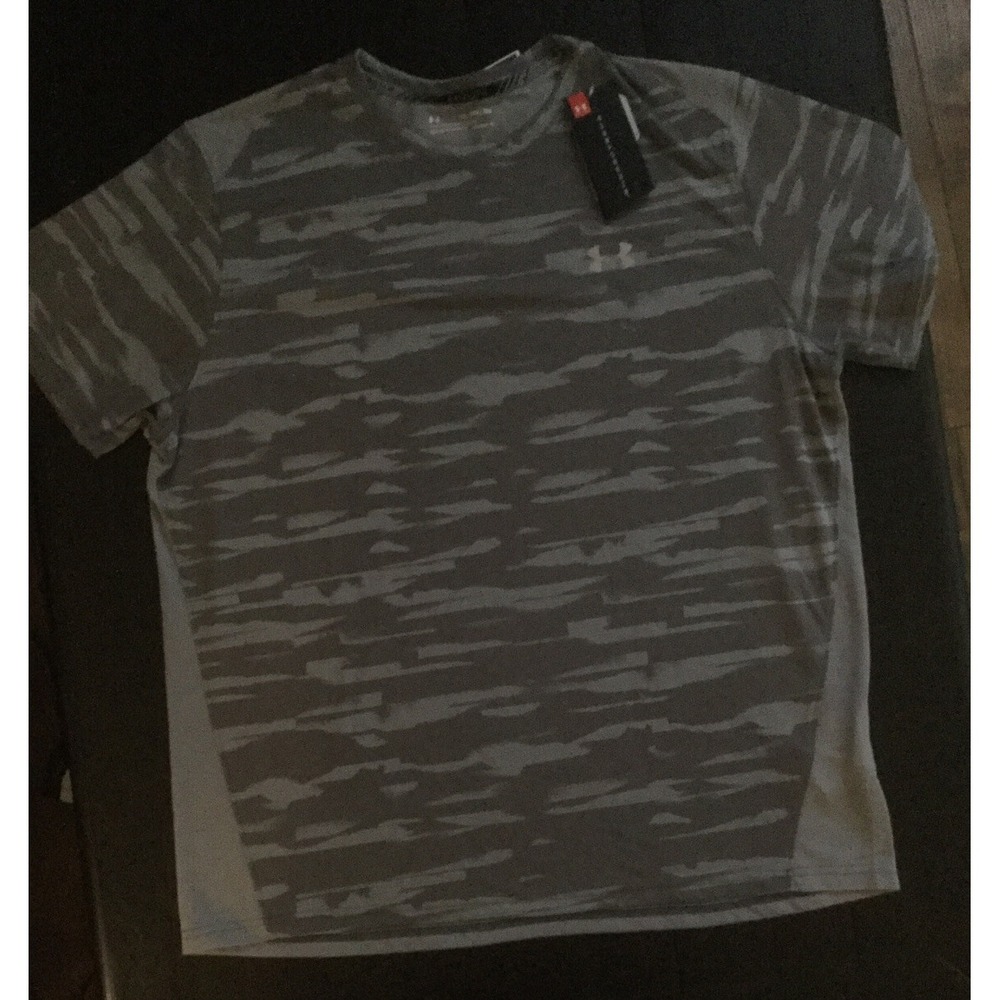 NWT Under Armour THREADBORNE Workout Running Shirt Men's Size 2XL New (C16) 0184